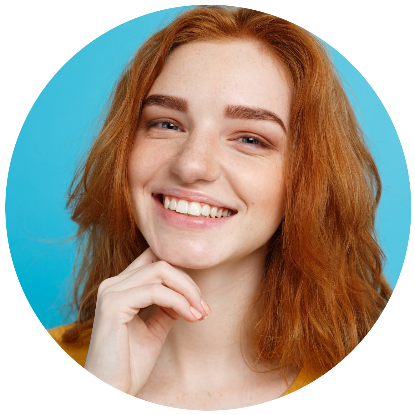 teen girl smiling