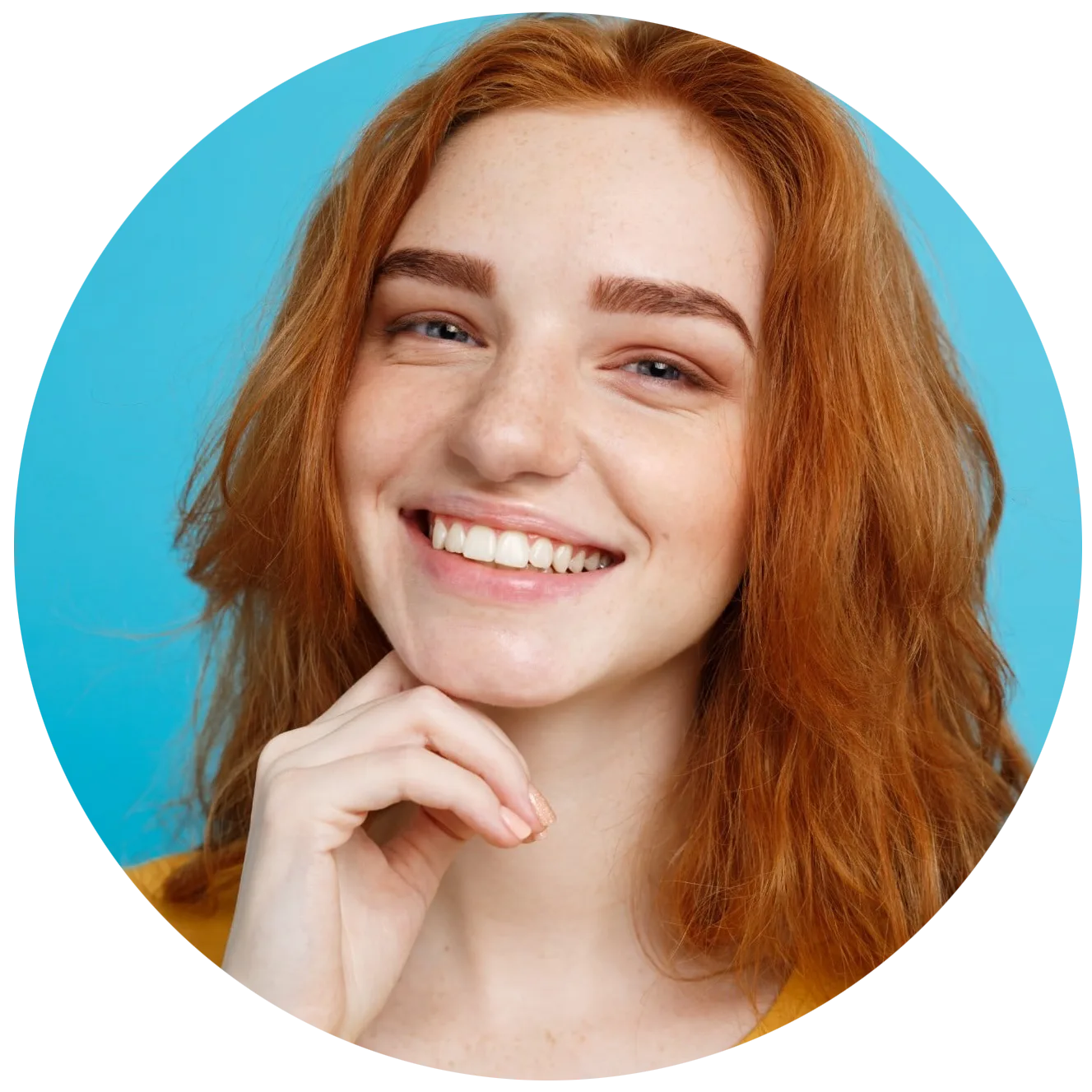 teen girl smiling